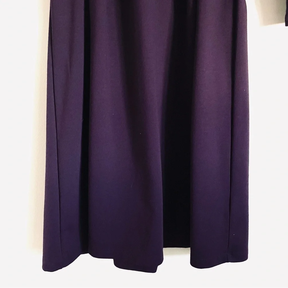 Lands' End Ponte Faux Wrap Mini Dress Size S (6 - 8) EUC - Picture 6 of 12